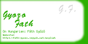 gyozo fath business card